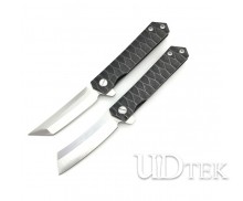 Japanese Tanto D2 blade razor no logo folding knife with ball bearings UD19035